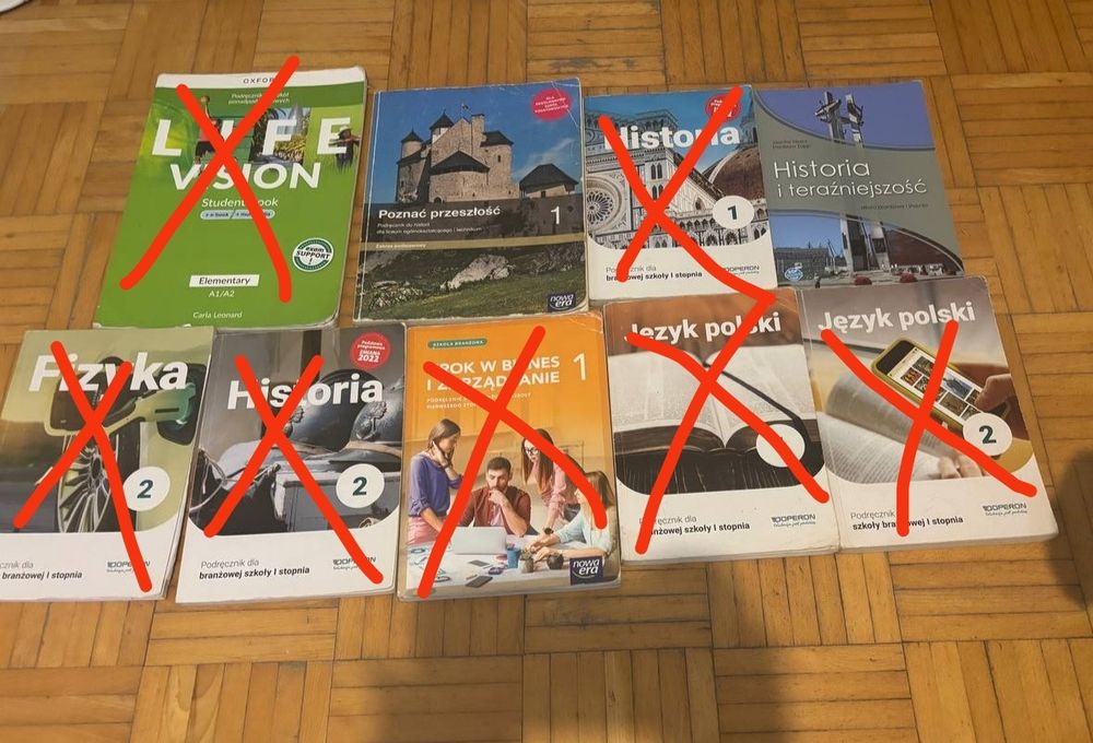 Książki do liceum / technikum / szkoła branżowa 1 i 2 klasa
