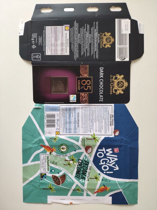 Обгортки від шоколаду (колекційні, Швеція, Данія, Бельгія, Німеччина)