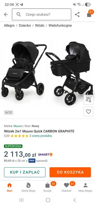 Wózek Muuvo Quick 3.0 2w1