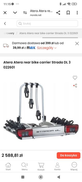 Atera bagażnik rowerowy na 2 do 4 do wyboru