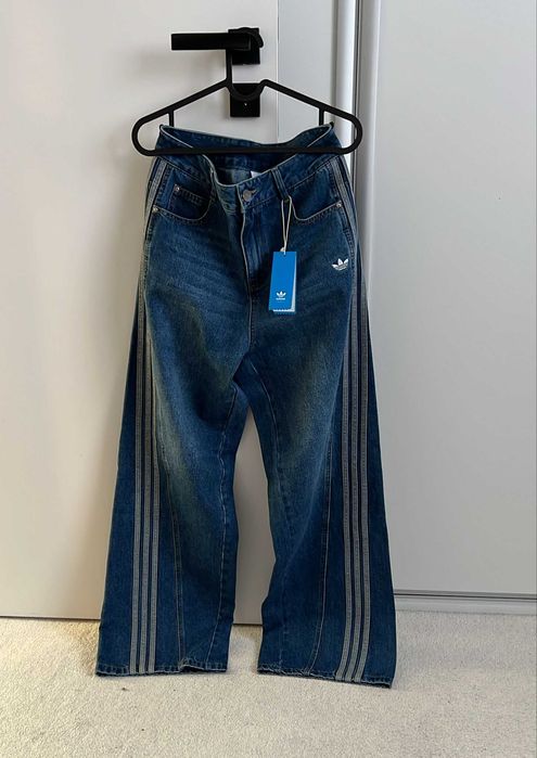 spodnie Adidas jeans damskie NOWE modne dzinsy adidas M