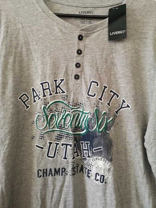 Livergy bluzka szara z długim rękawem nowa 40/L