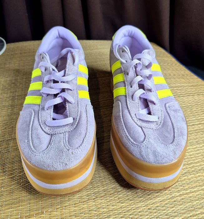 Оригінал 100% Жіночі кроссівки Adidas Gazelle Stack Wmns "Ice Lavender"(Б/У)39,5-25см