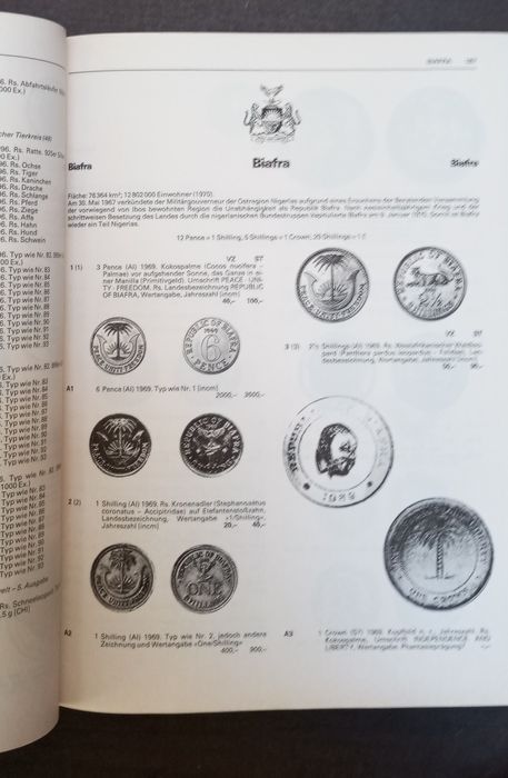 Catálogo de moedas de todo o mundo em alemão
