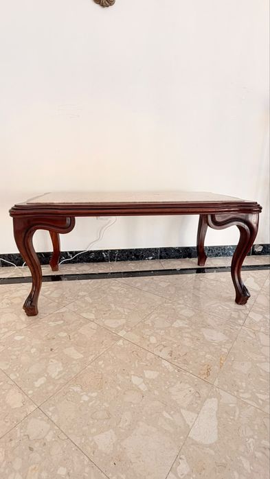 Mesa de centro provençal madeira maciça