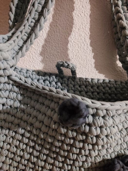 Mala feita à mão (tricot / tricô)