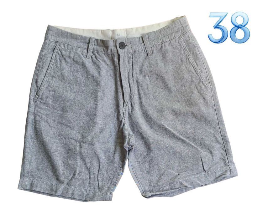 Calções Corsários Cinzento H&M 38