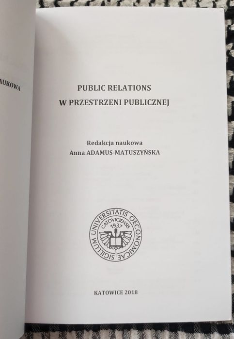Anna Adamus-Matuszyńska - Public relations w przestrzeni publicznej .