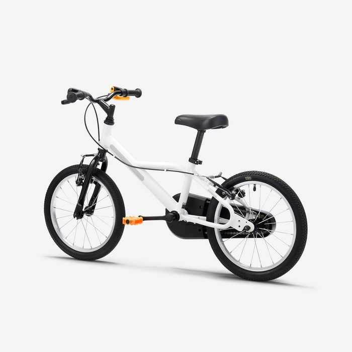 Bicicleta de Criança 16 polegadas 4-6 anos, DISCOVER 100 Branco