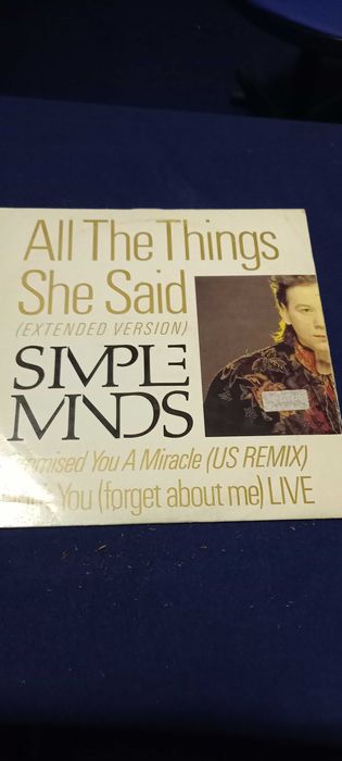 Vinil Simple Minds/All The Things She Said 1986