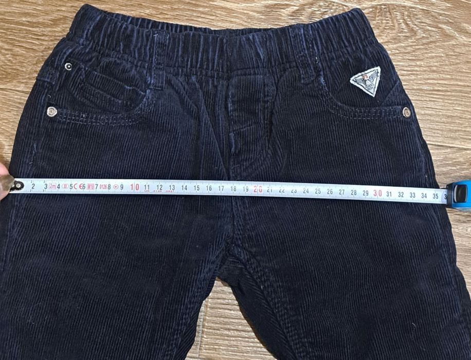 Вельветові штани на флісі розміром 116