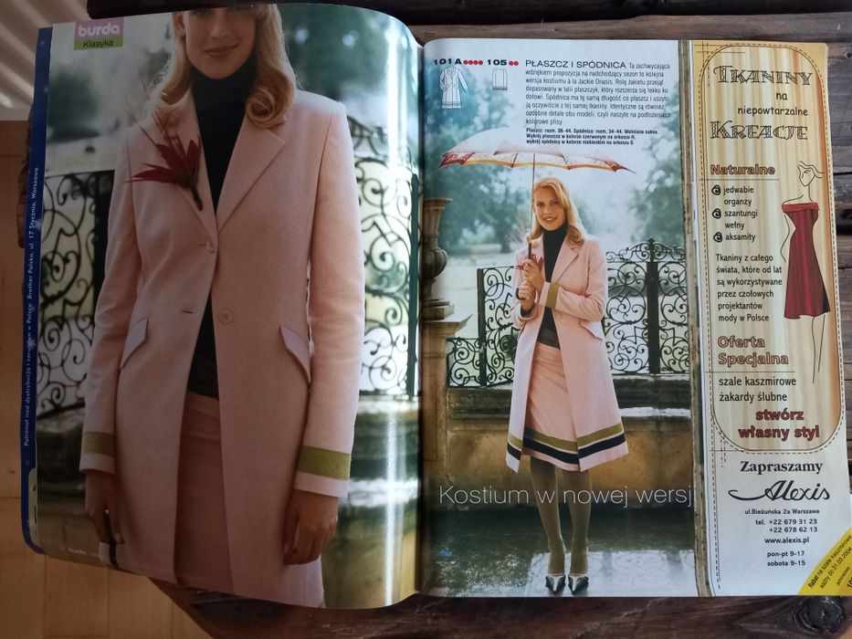 BURDA 1/2004,miesięcznik modowy.