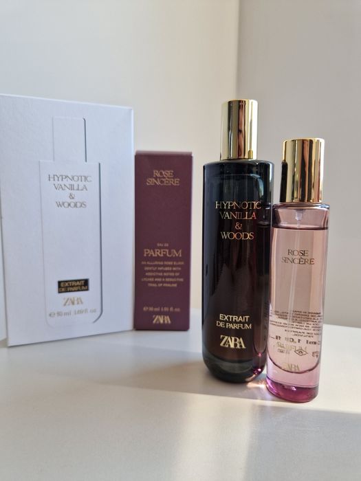 Zara Hypnotic Vanilla & Woods + Rose Sincere