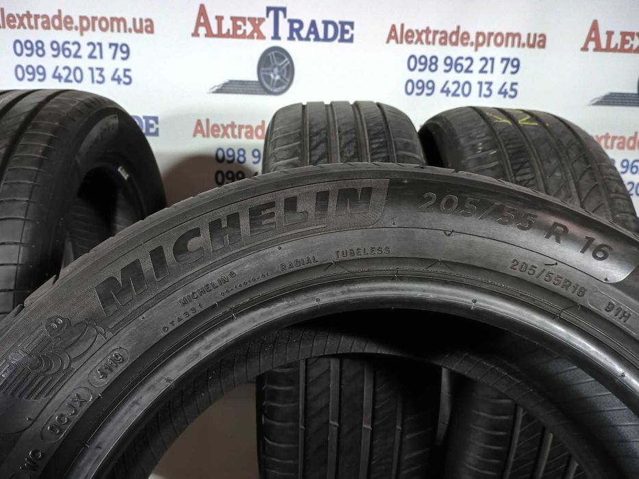 4 шт. 205/55 R16 Michelin Primacy 4 літні шини вживані