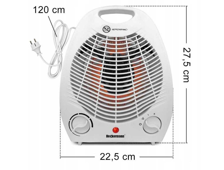 TERMOWENTYLATOR grzejnik elektryczny FARELKA 2000W MOCNA