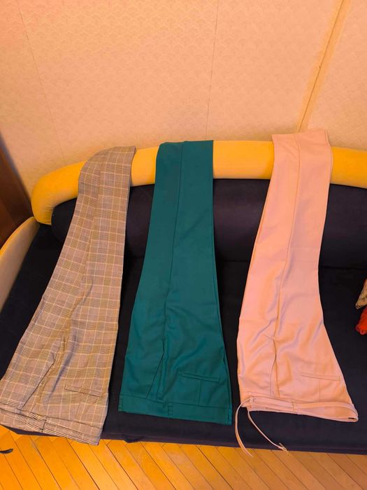 Eleganckie spodnie cygaretki szare w kratę Mohito