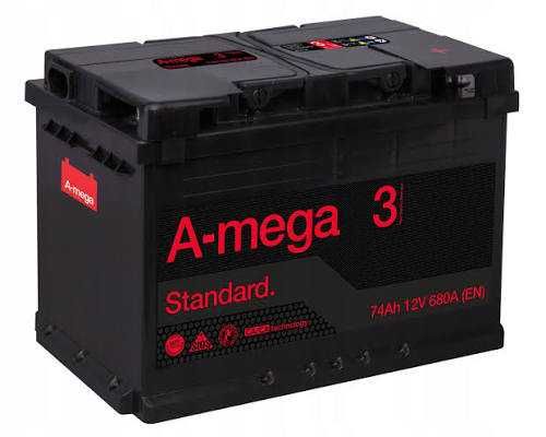 Akumulator AMEGA 3 12V 74Ah 680A