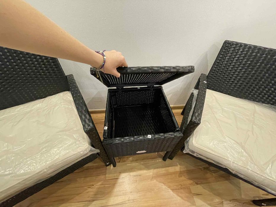 Nowy zestwa mebli ogrodowych ratanowych