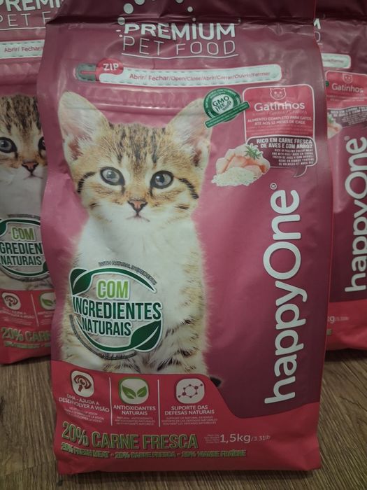 Ração HappyOne Premium para Gatinhos (Nova)