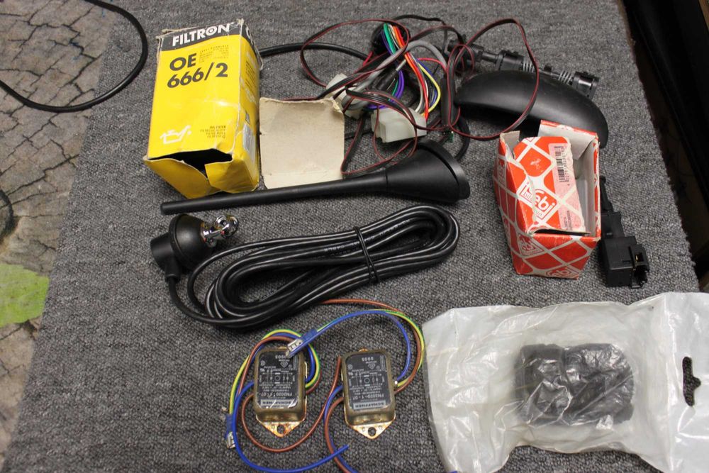 do auta klamki, filtr, antena całość