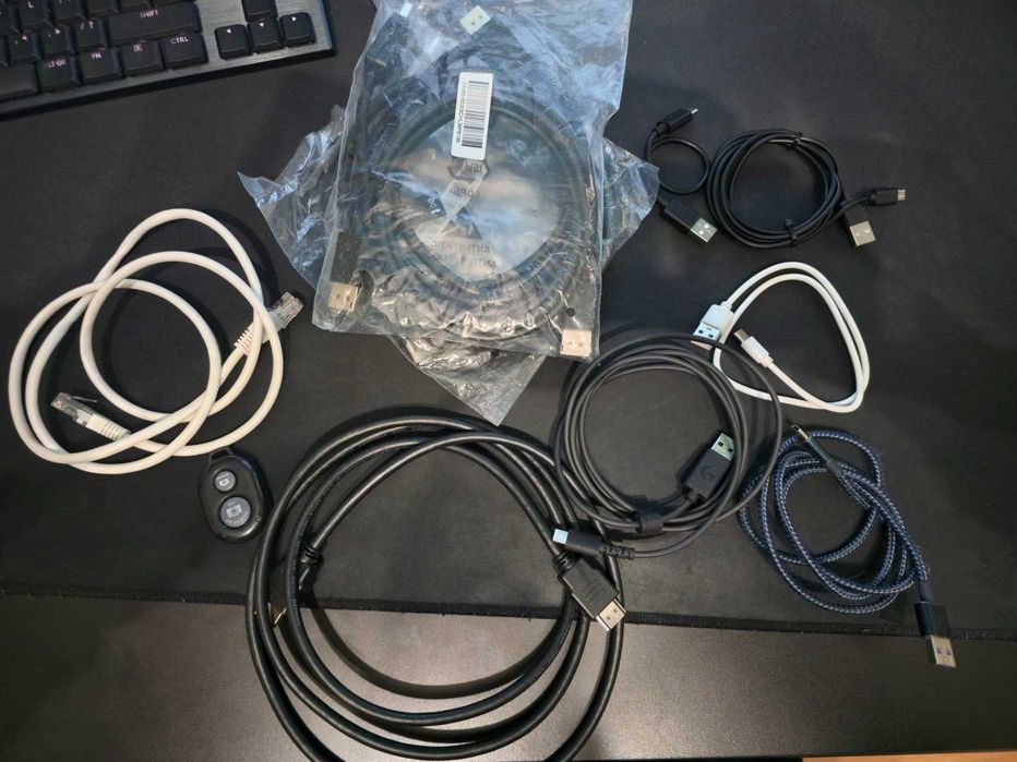 Kable HDMI, Displayport, USB i RJ45