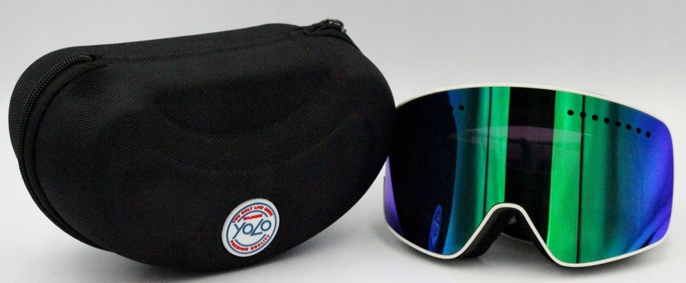 Gogle Snowboardowe premium YOLO Polaryzacja Mega Komplet 2 Szyby UV400
