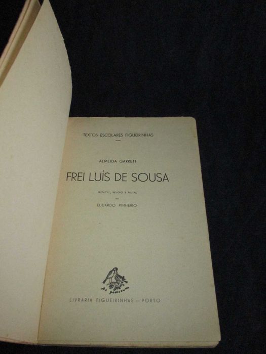 Livro Frei Luís de Sousa Almeida Garrett Textos Escolares Figueirinhas