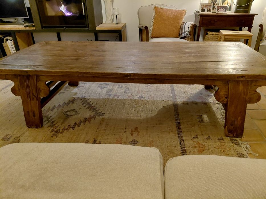 Mesa de centro rústica