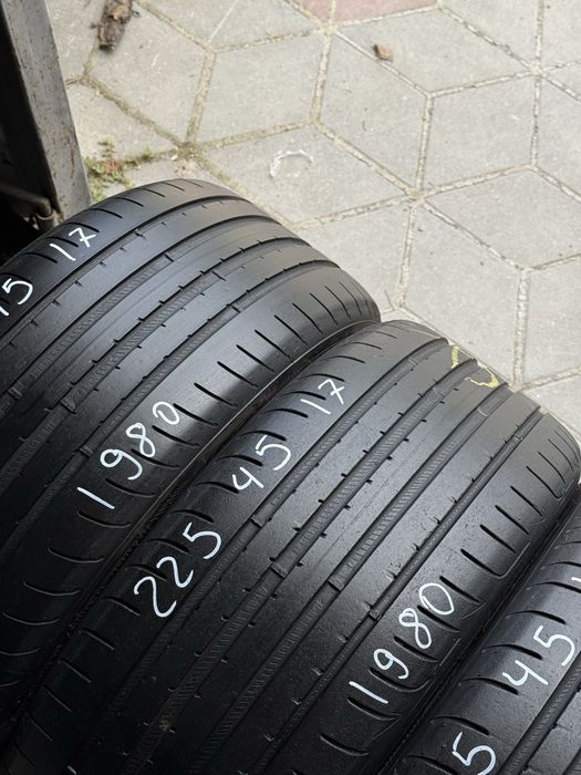 225/45/17 Goodyear комплект склад шини б/у літо резина