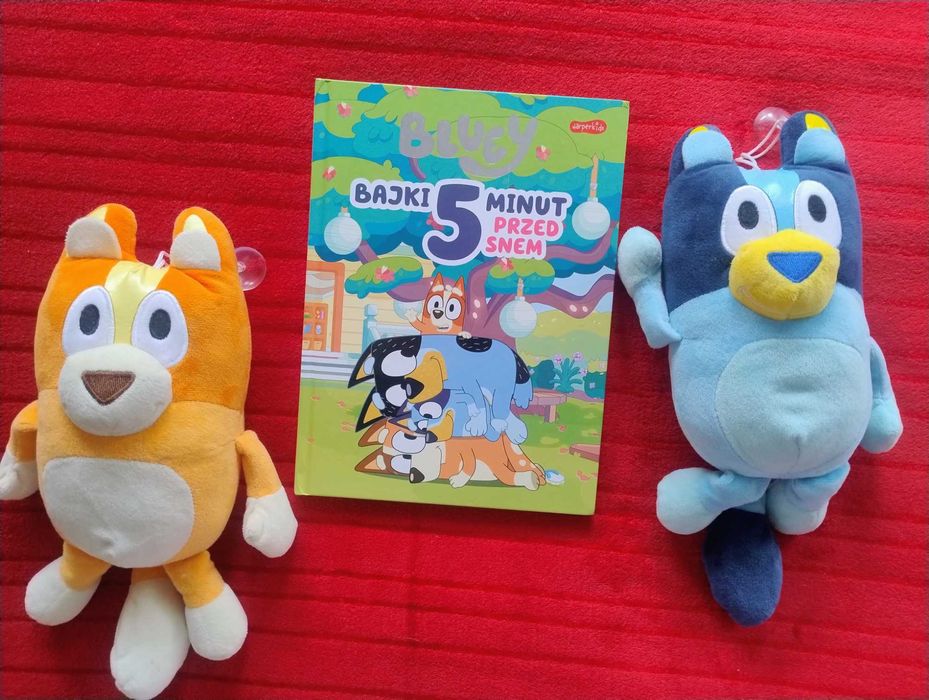 Bluey - Bajki 5 minut przed snem+ 2 maskotki