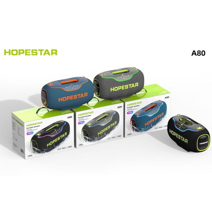 Колонка Hopestar A80 350W 30000mAh потужна Bluetooth RGB