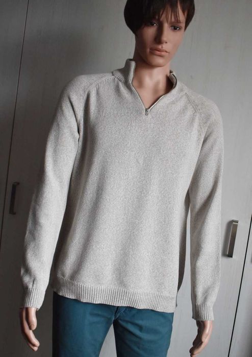 Sweter M bawełniany wygodny elegancki męski ASOS bawełna sweterek bluza