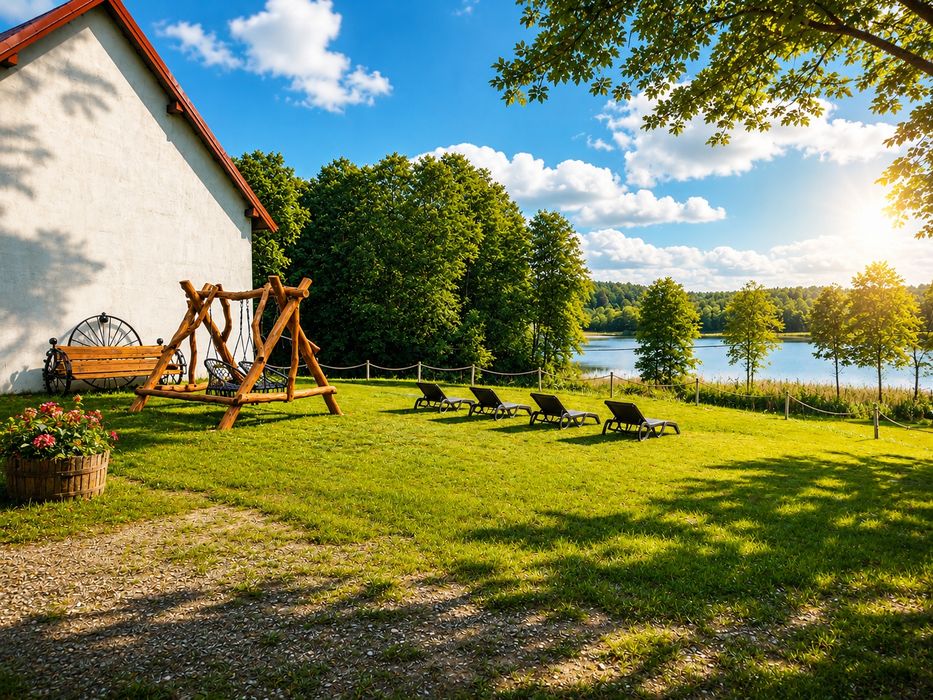 Domek 6 os.  Nr. 3 nad jeziorem jacuzzi ,sauna  na obiekcie