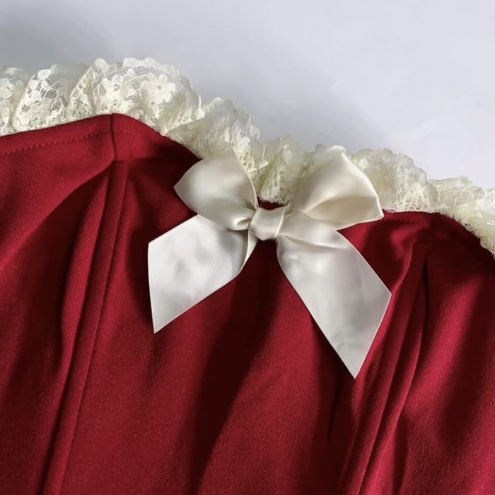 елегантний червоний топ