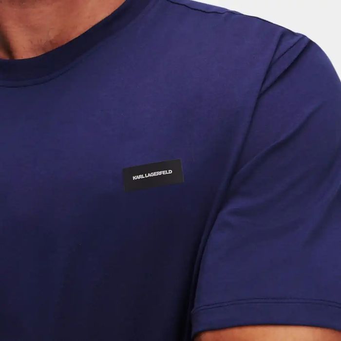 Karl Lagerfeld t-shirt męski Granat Regular Fit roz. M