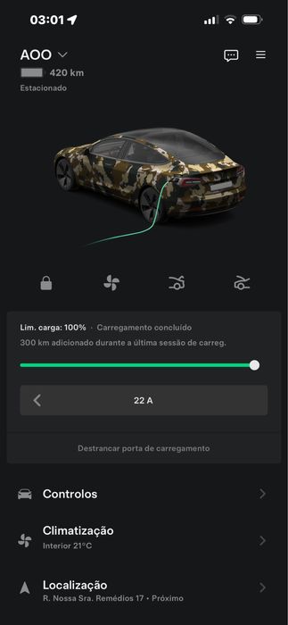 Tesla model 3 standard range plus RWD 2022/283cv/39537km