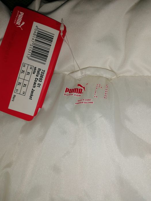 Nowa biala kurtka Puma Italia XL