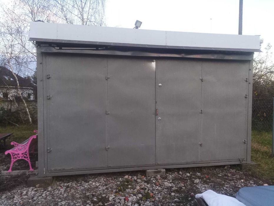 Kontener handlowy warsztatowy na działkę