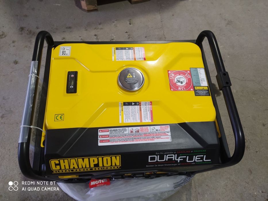 Генератор Champion CPG3500E2 бензин-газ 2.8 кВт  2*230в