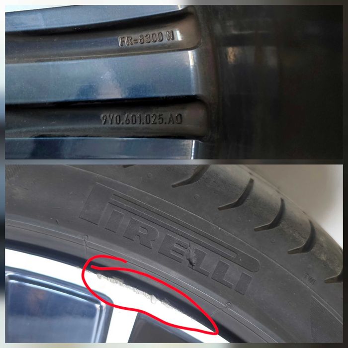 Oryginalne Felgi 22" PORSCHE 9Y0601025 stan bardzo dobry + opony letnie GRATIS