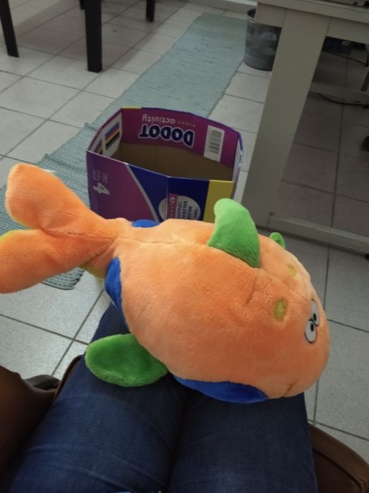 Peluche peixes cor de laranja