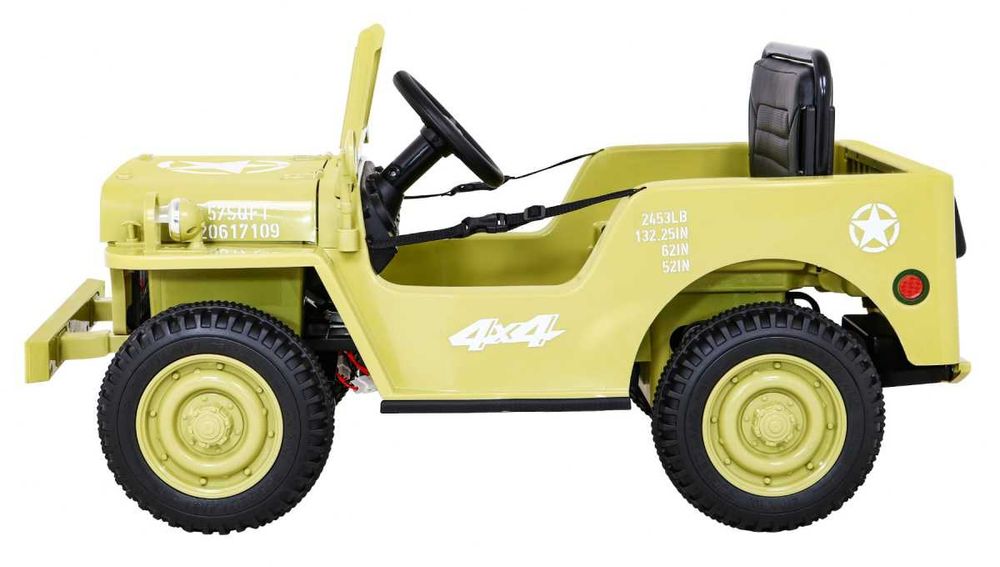Auto Elektryczne dla Dzieci - Willys Wojskowy 4×4 Retro