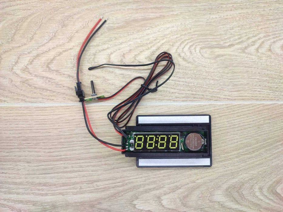 Часы для зеркала XD-908 с датчиком температуры 12 вольт