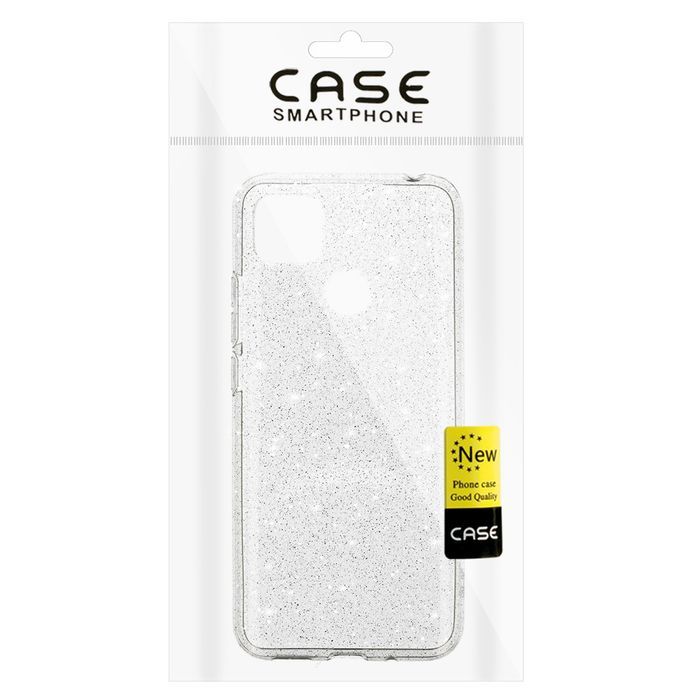 Crystal Glitter Case do Xiaomi Redmi 10C Srebrny