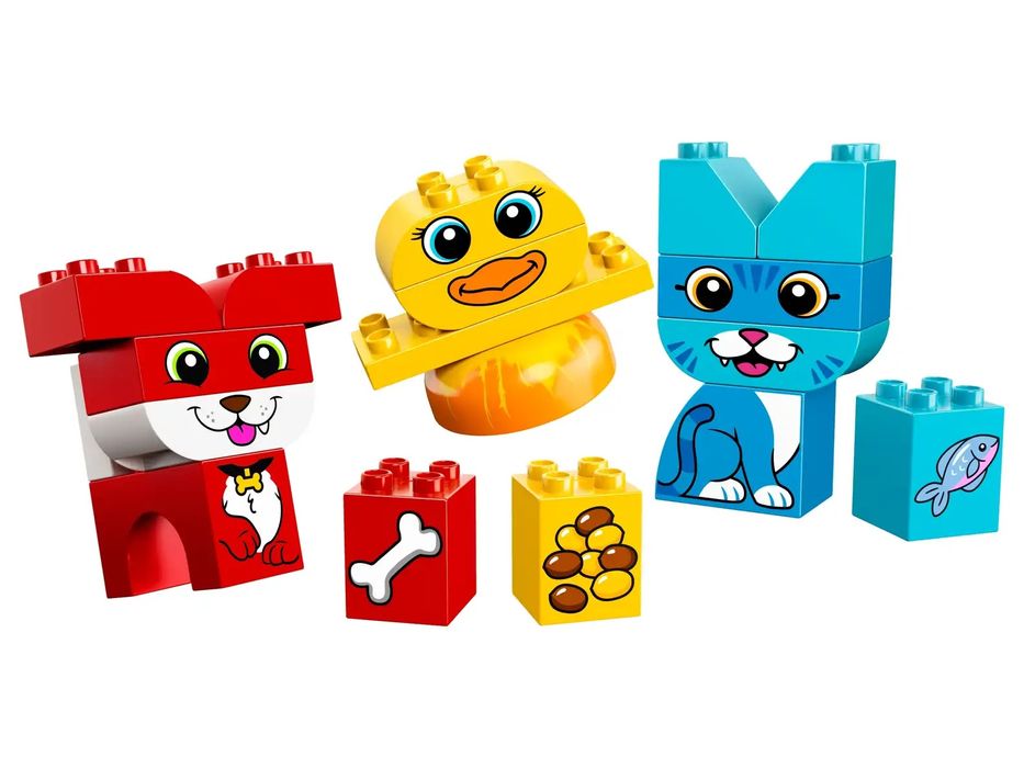 4 LEGO DUPLO: 10858, 10904, 10879 + peças várias
