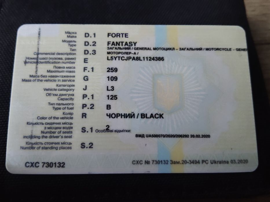 Форте фентезі 125сс