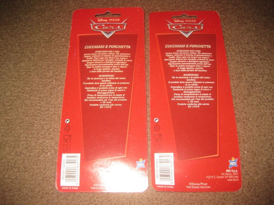 2 Sets of Cars-Themed Spoon + Fork, New/Sealed!64752390450563121