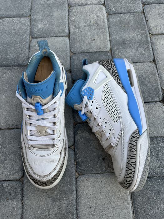 Кросівки Jordan Spizike Low White University Blue with elephant print panels