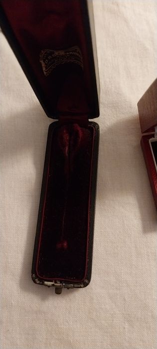 Caixas de pele e veludo para guardar brincos e joias