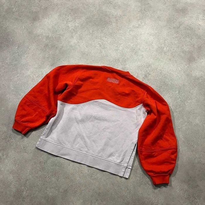 Bluza Ganni Crewneck Sweatshirt Coquette Trendy